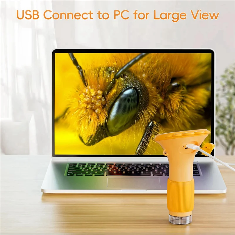 ABMI-Kids 1000X Handheld Digital Microscope - HD Portable Mini USB Camera Compatible with PC