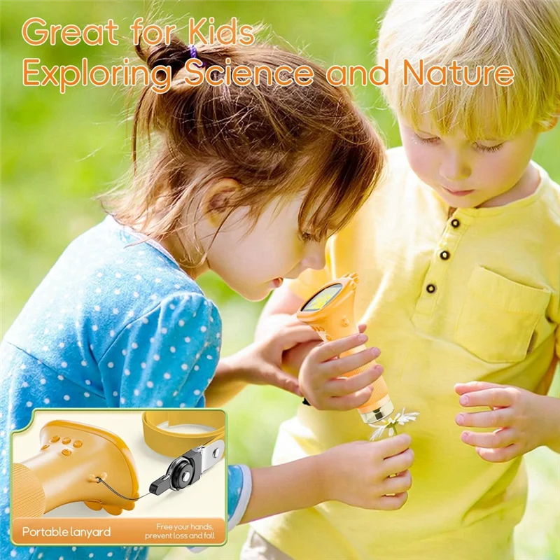 ABMI-Kids 1000X Handheld Digital Microscope - HD Portable Mini USB Camera Compatible with PC