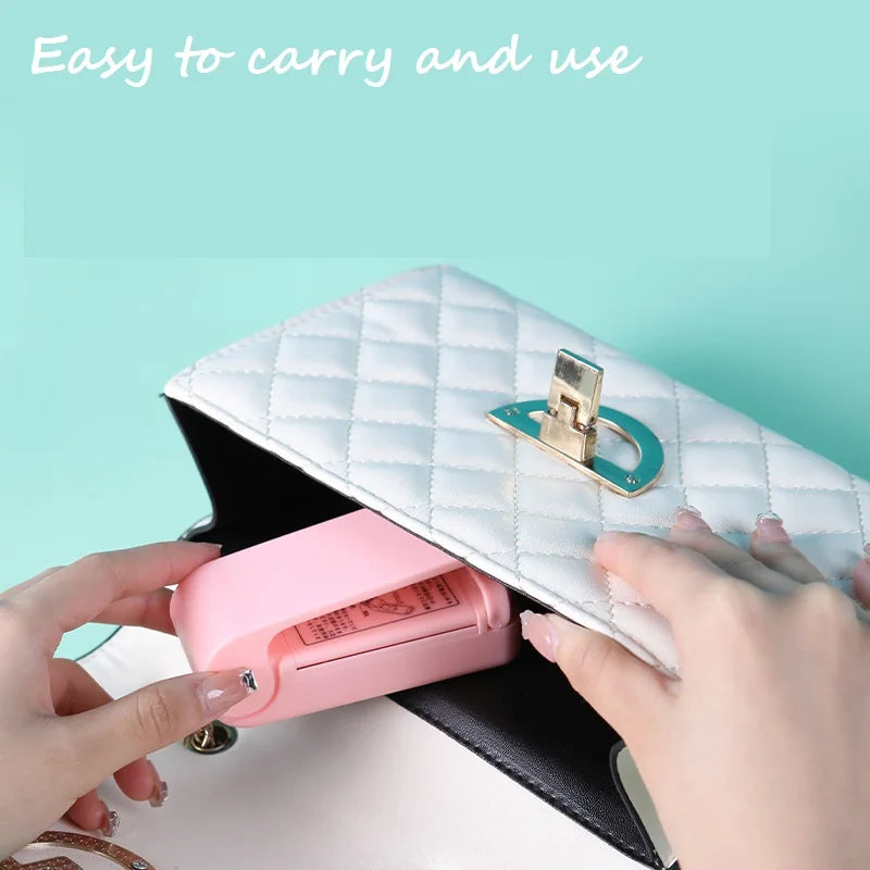 Mini Heat Sealer for Plastic Food Bags - Ideal for Snacks and Opened Food Items