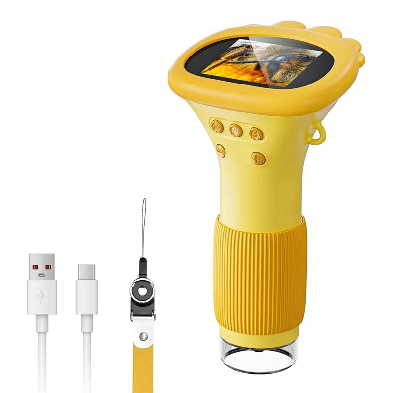 ABMI-Kids 1000X Handheld Digital Microscope - HD Portable Mini USB Camera Compatible with PC