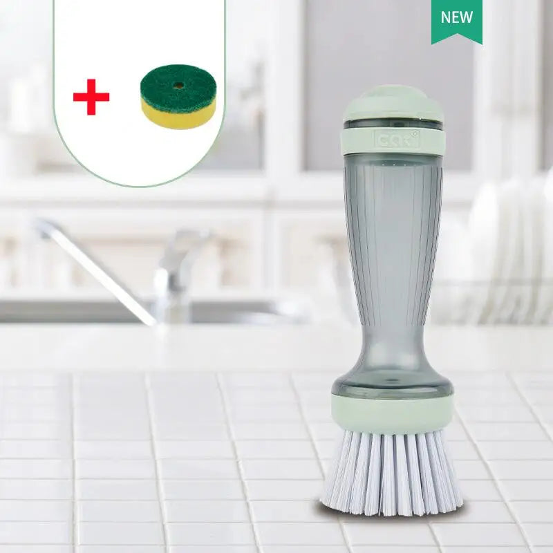 3-in-1 Magic Dishwashing Sponge and Cleaning Brush - Essential Household Cleaning Tool