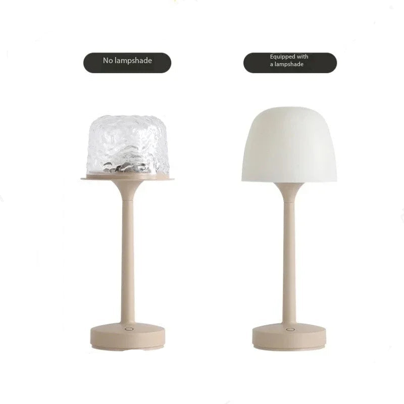Mushroom-Shaped Desk Lamp with Water Ripple Projection - Decorative Atmosphere Lighting