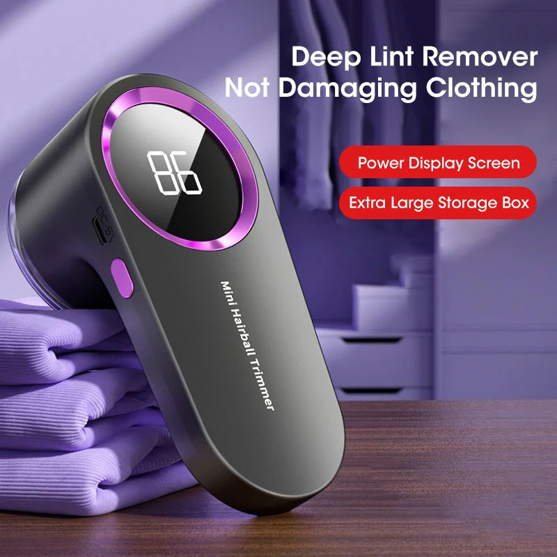 USB Rechargeable LED Lint Remover for Clothing