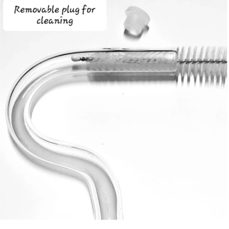 Reusable Flute-Style Anti-Wrinkle Drinking Straw - Lipstick Safe