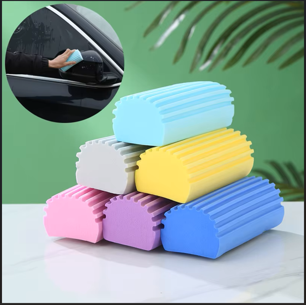 Set of 2/4 Pcs Multifunctional PVA Magic Sponge Cloths for Wet Cleaning