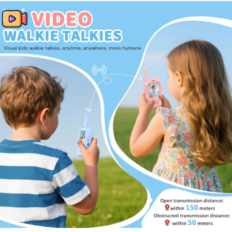 Mini Smart Camera Walkie Talkie for Kids - Outdoor Intercom for Fun Adventures
