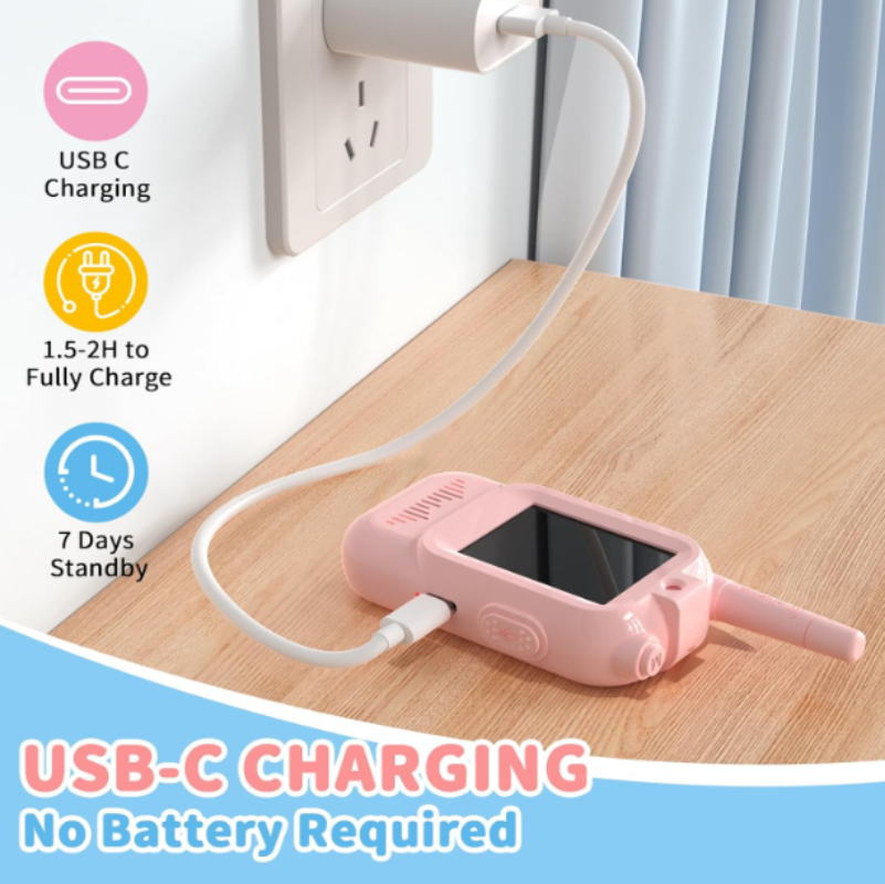 Mini Smart Camera Walkie Talkie for Kids - Outdoor Intercom for Fun Adventures