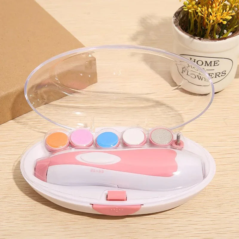 All-in-One Electric Baby Nail Trimmer and Manicure Set for Fingernails and Toes