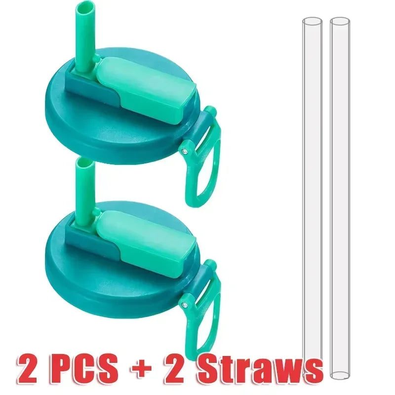 Creative Silicone Soda Can Covers with Straw - Available in 1, 2, or 4 Pieces