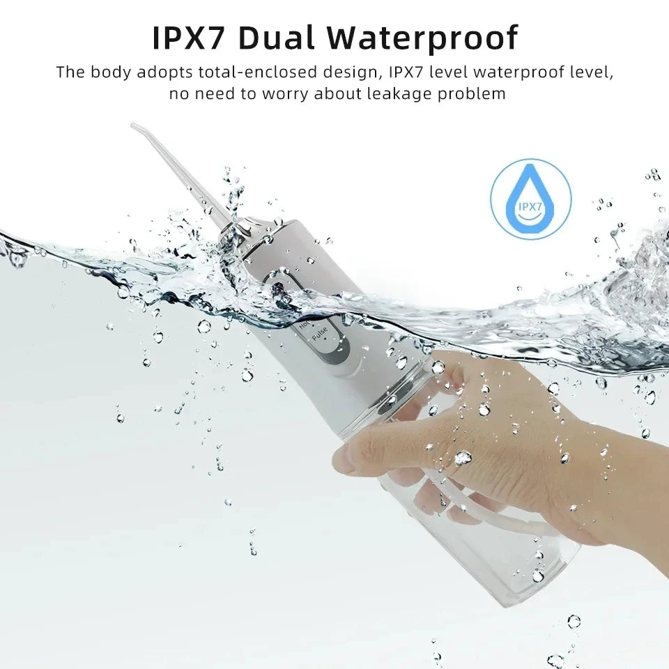 Rechargeable Portable Smart Electric Water Flosser - Dental Oral Irrigator for Effective Teeth Cleaning