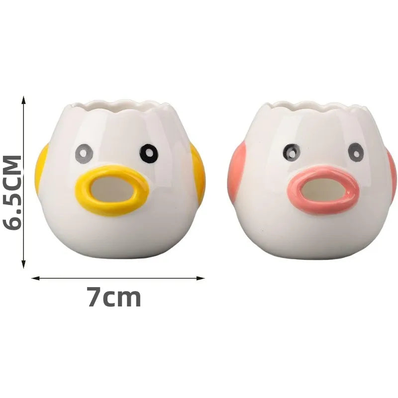 Chick Ceramic Egg Separator - Mini Tool for Effortless Egg White and Yolk Separation