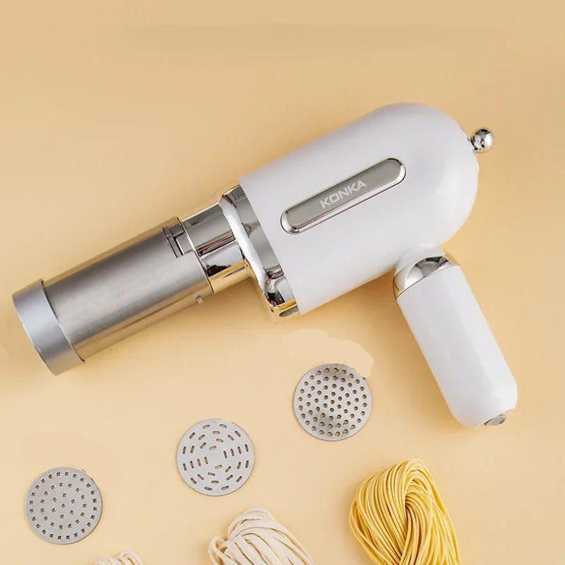 Electric Handheld Noodle Maker - Automatic Pasta Machine and Dough Roller for Home Use