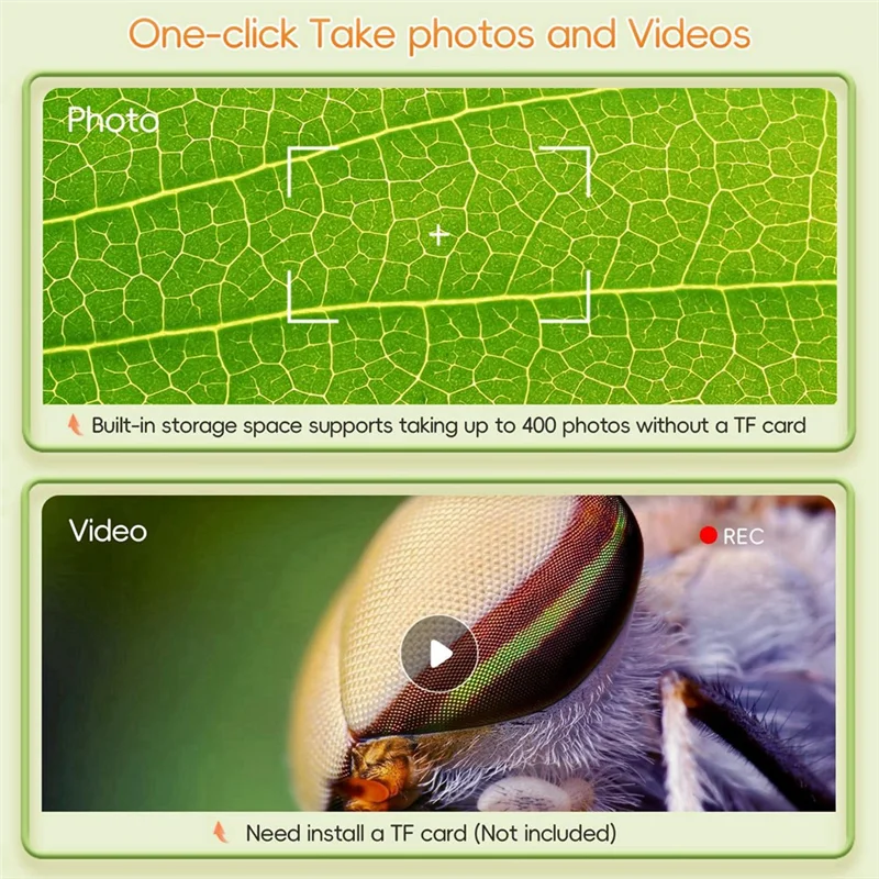 ABMI-Kids 1000X Handheld Digital Microscope - HD Portable Mini USB Camera Compatible with PC