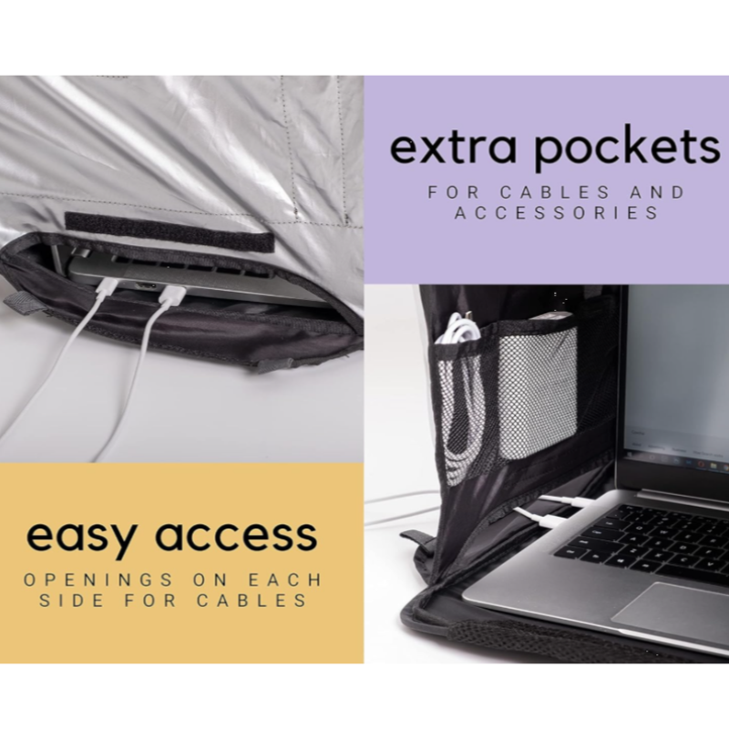 Portable Foldable Laptop Sun Shade - Outdoor Glare Protection Hood