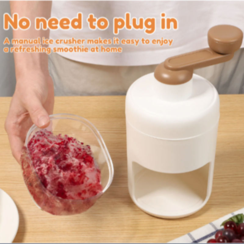 Portable Handheld Ice Crusher - Perfect for Snow Cones, Smoothies, and Frozen Cocktails