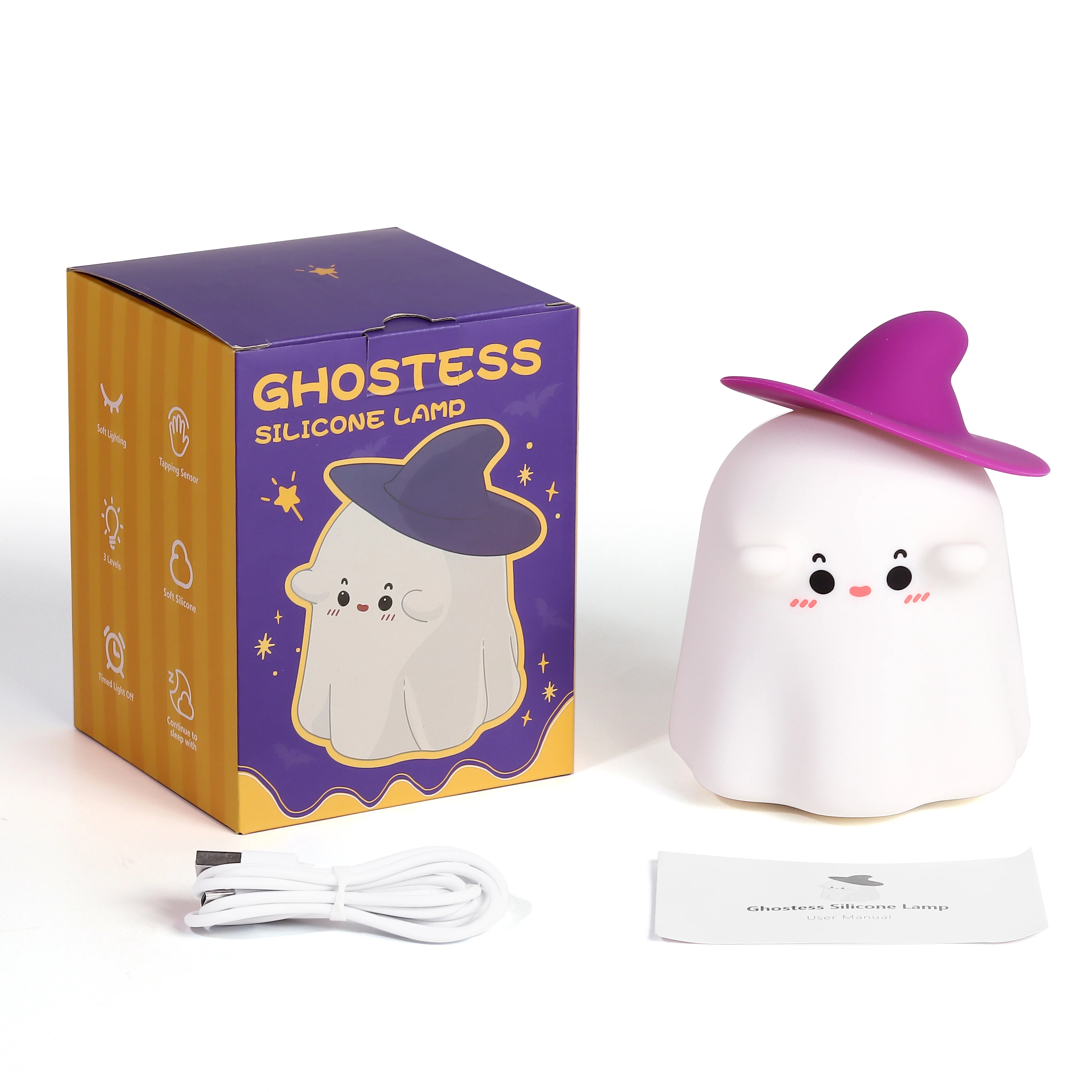 Adorable LED Silicone Table Lamp for Spooky Halloween Ambiance