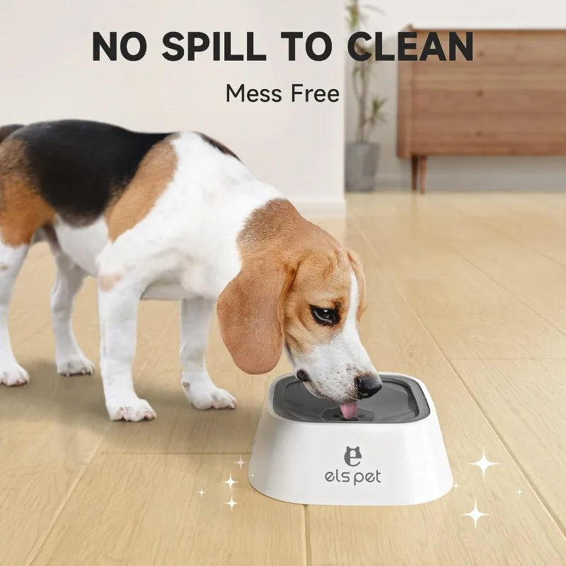 Anti-Spill Slow Feeder Water Bowl for Pets