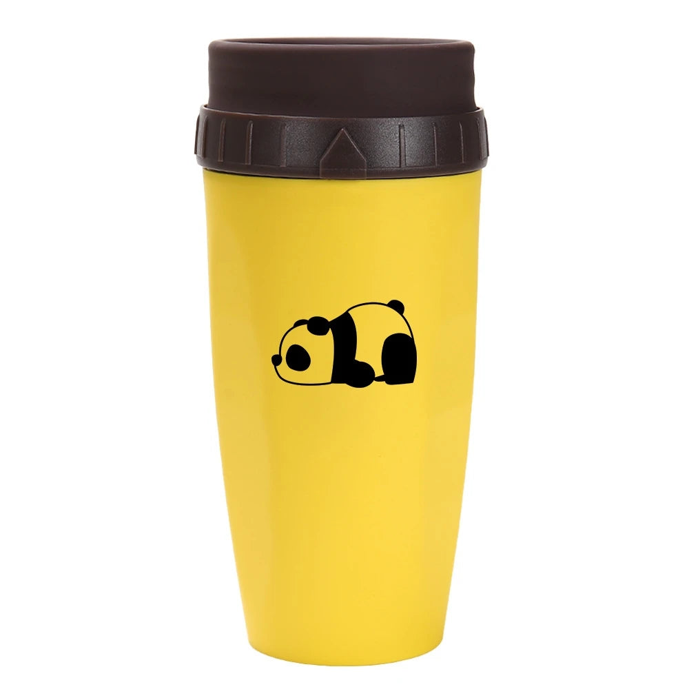 Creative Thermos Mug with Screw Lid and Straw - Portable Design