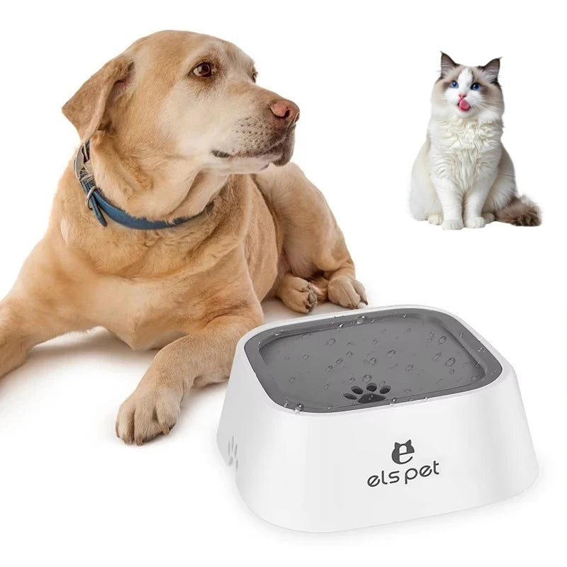 Anti-Spill Slow Feeder Water Bowl for Pets