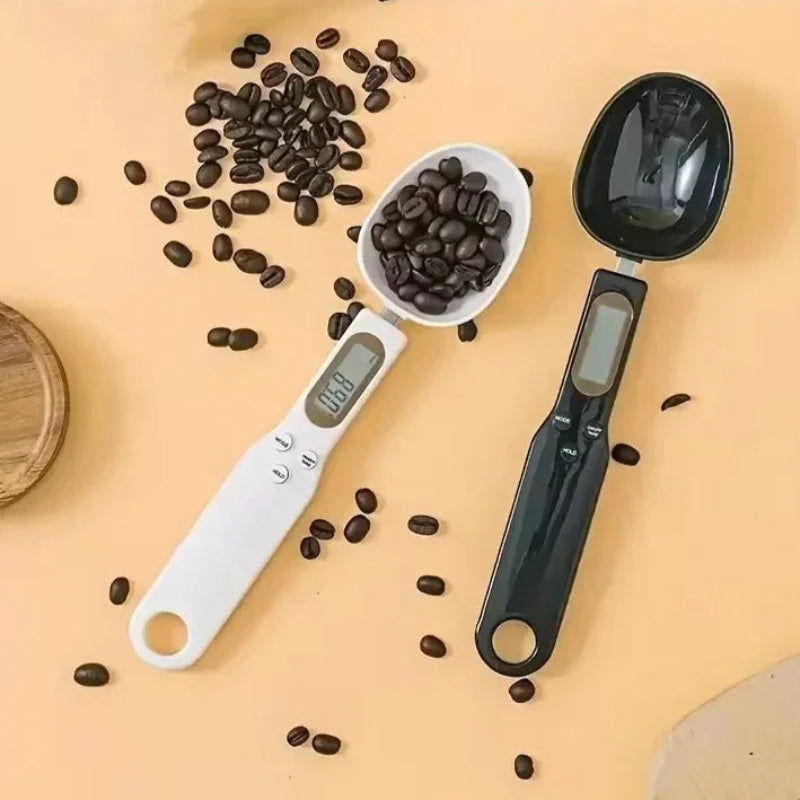 Digital Mini Spoon Scale - Electronic LCD Kitchen Scale for Measuring 0.1-500g Food Weight