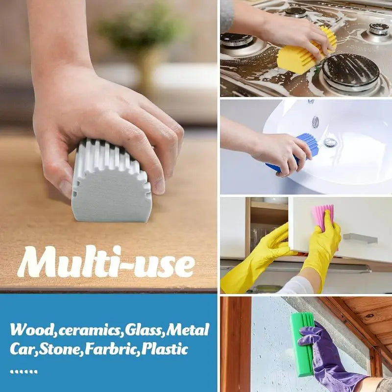 Set of 2/4 Pcs Multifunctional PVA Magic Sponge Cloths for Wet Cleaning