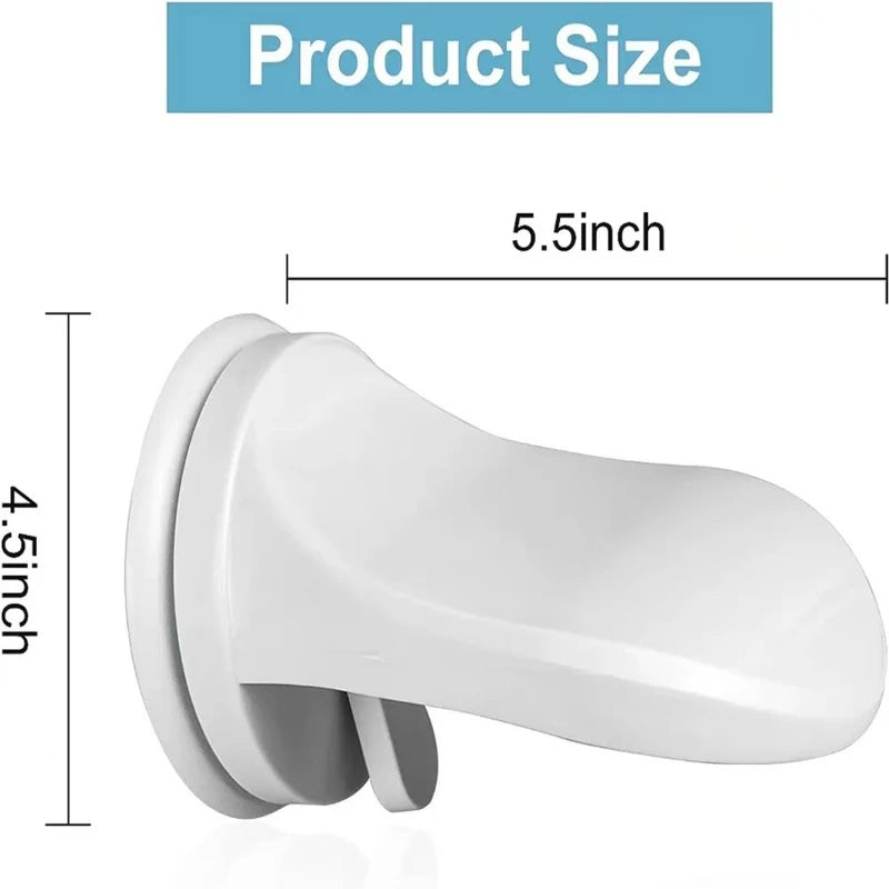Non-Slip Shower Foot Rest for Shaving - Suction Cup Leg Step Aid with Grip Holder