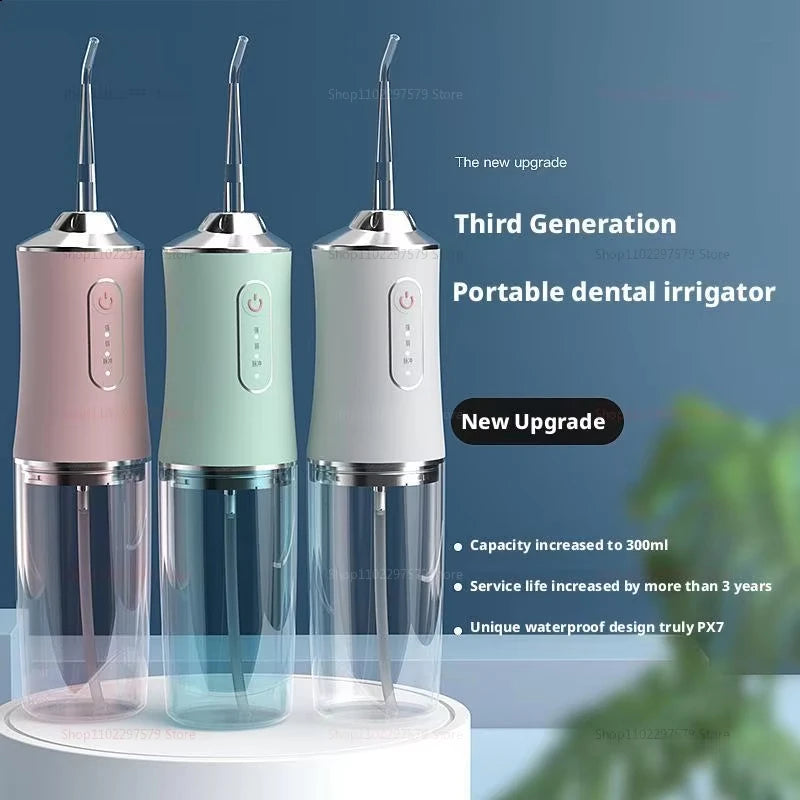 Rechargeable Portable Smart Electric Water Flosser - Dental Oral Irrigator for Effective Teeth Cleaning
