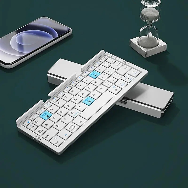 Compact B.O.W Mini Keyboard for Phones/Tablets - Slim, Lightweight, and Foldable