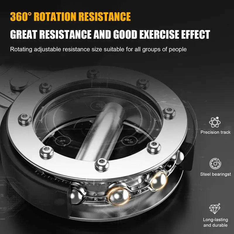 Ergonomic Stainless Steel Boxing Forearm Trainer - Hand Grip Arm Strengthener