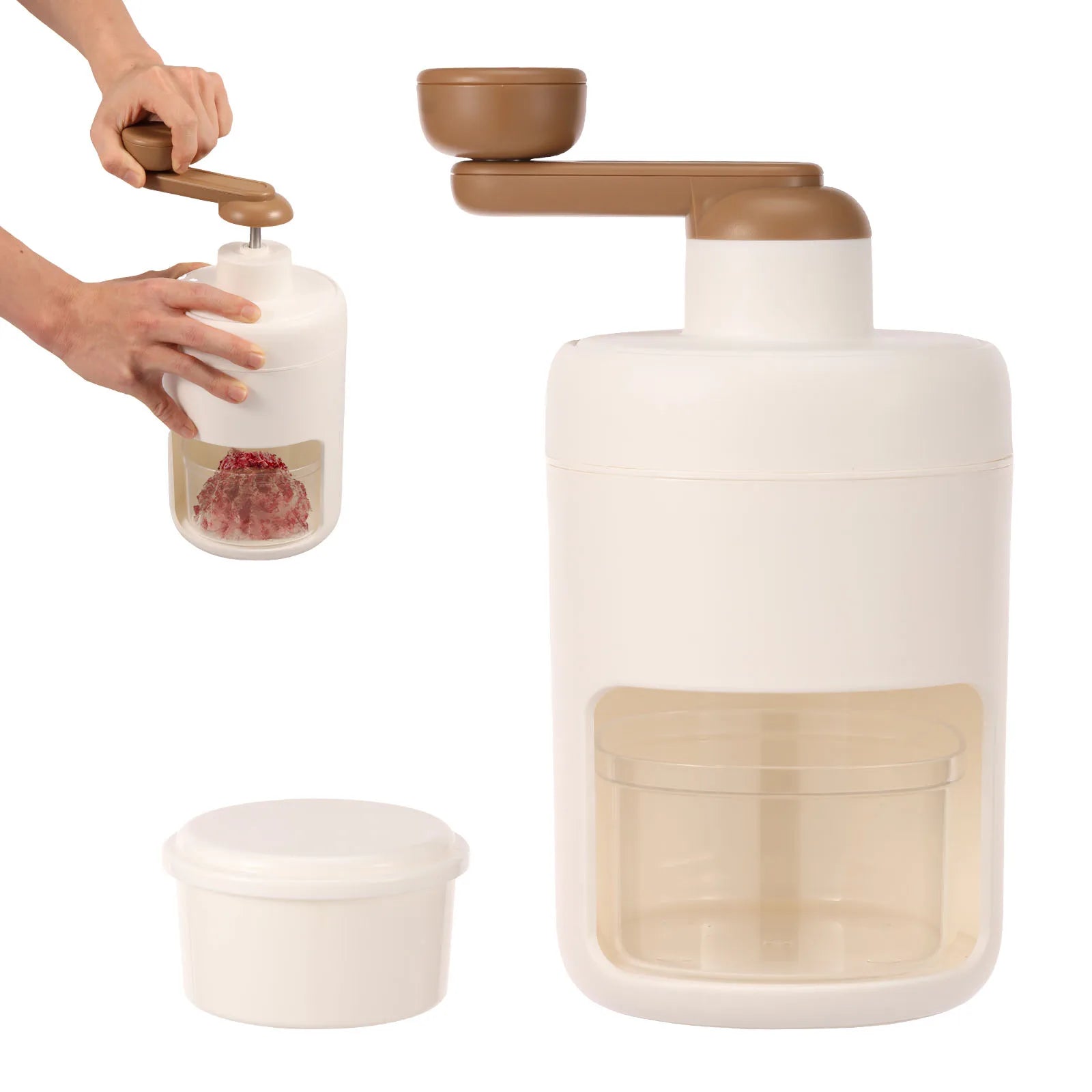 Portable Handheld Ice Crusher - Perfect for Snow Cones, Smoothies, and Frozen Cocktails