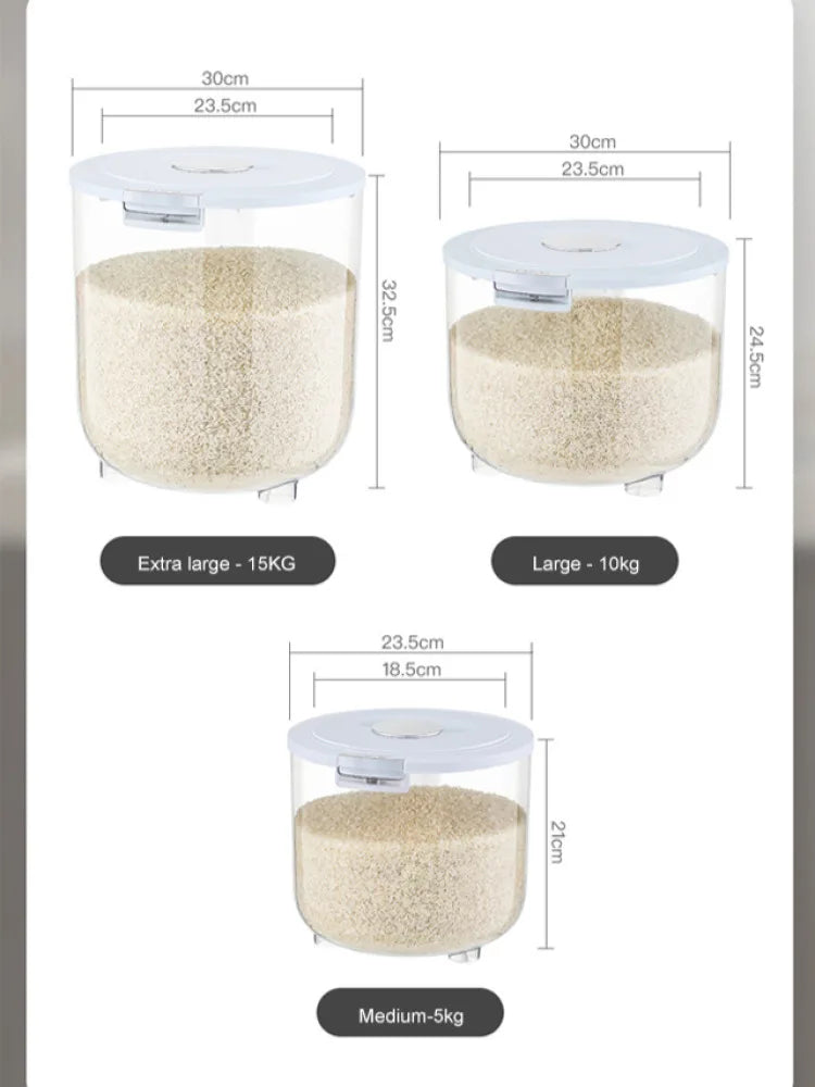 Thickened Food Storage Containers - Household Grade, Sealed, Insect-Proof, and Moisture-Resistant