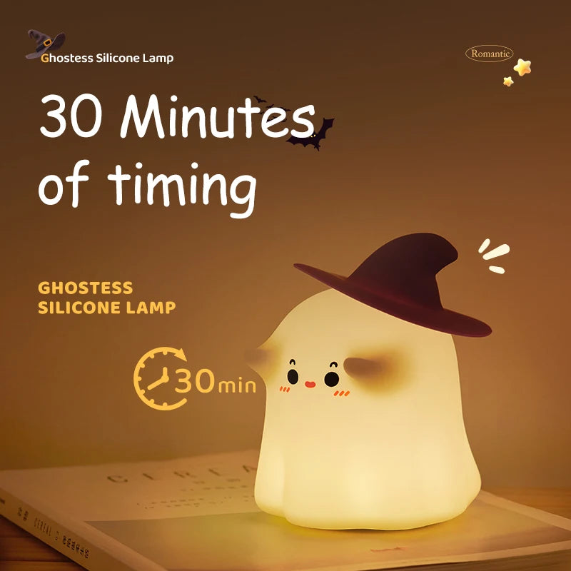 Adorable LED Silicone Table Lamp for Spooky Halloween Ambiance
