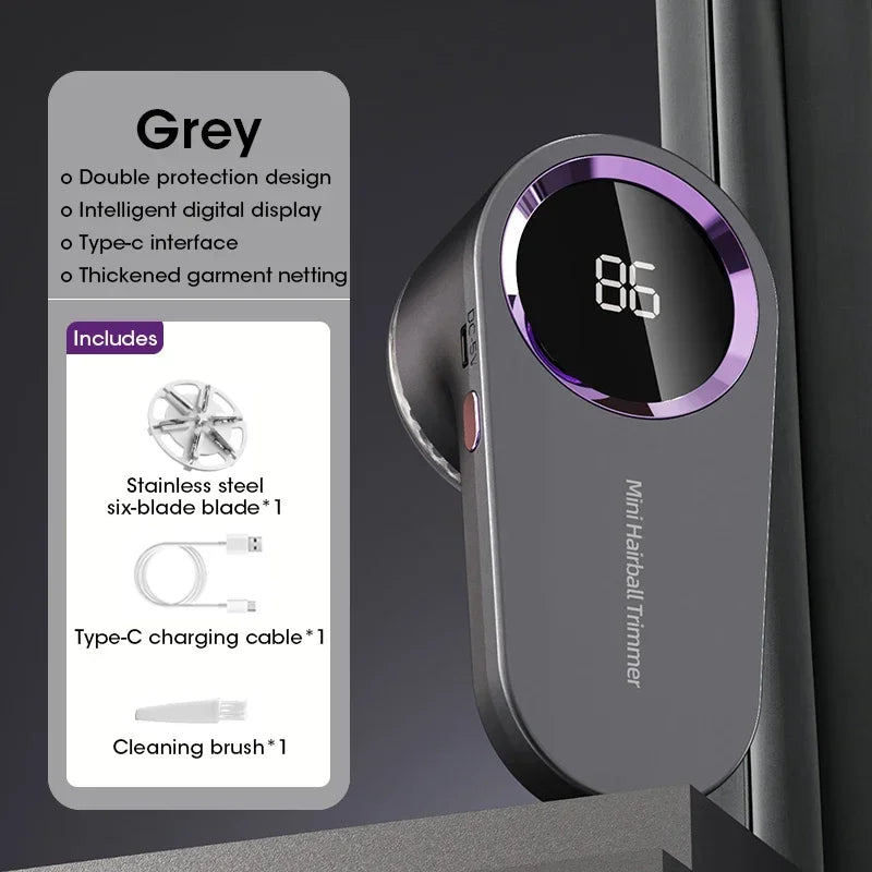 USB Rechargeable LED Lint Remover for Clothing