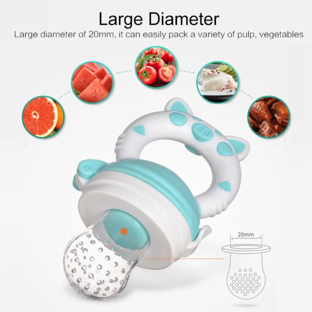 Safe Silicone Fresh Food Nibbler Feeder for Infants - Baby Soother