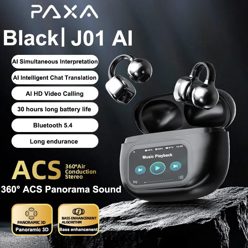 Lightweight Open-Ear Bluetooth Earbuds -  for Sports, Fitness, and Workouts