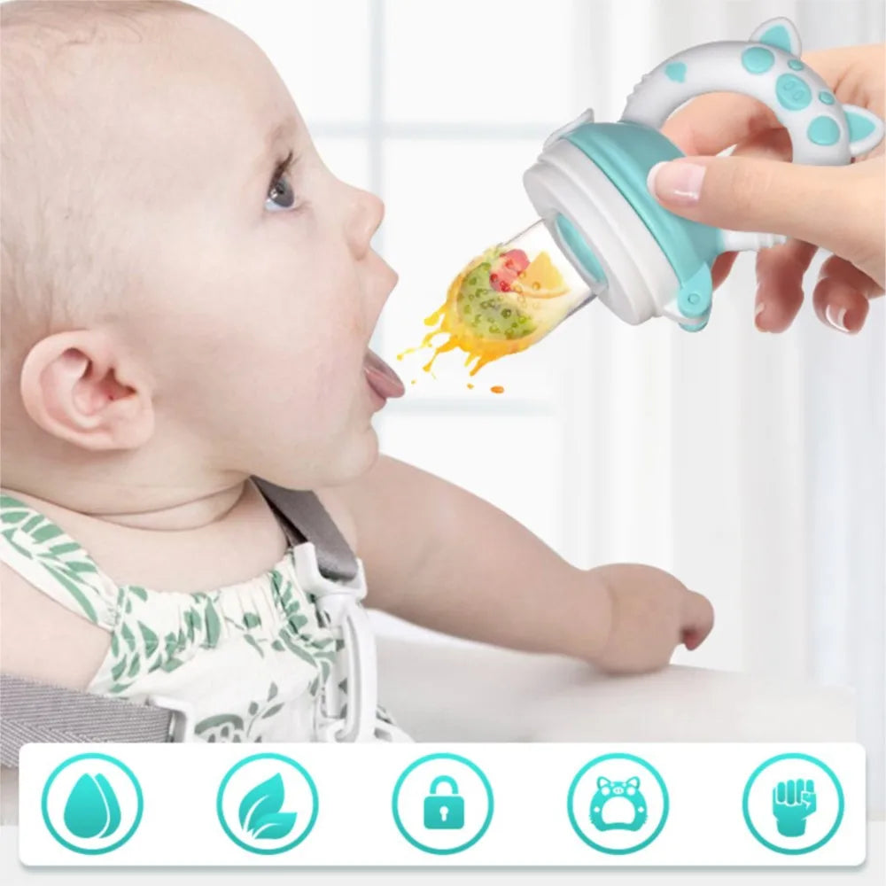 Safe Silicone Fresh Food Nibbler Feeder for Infants - Baby Soother