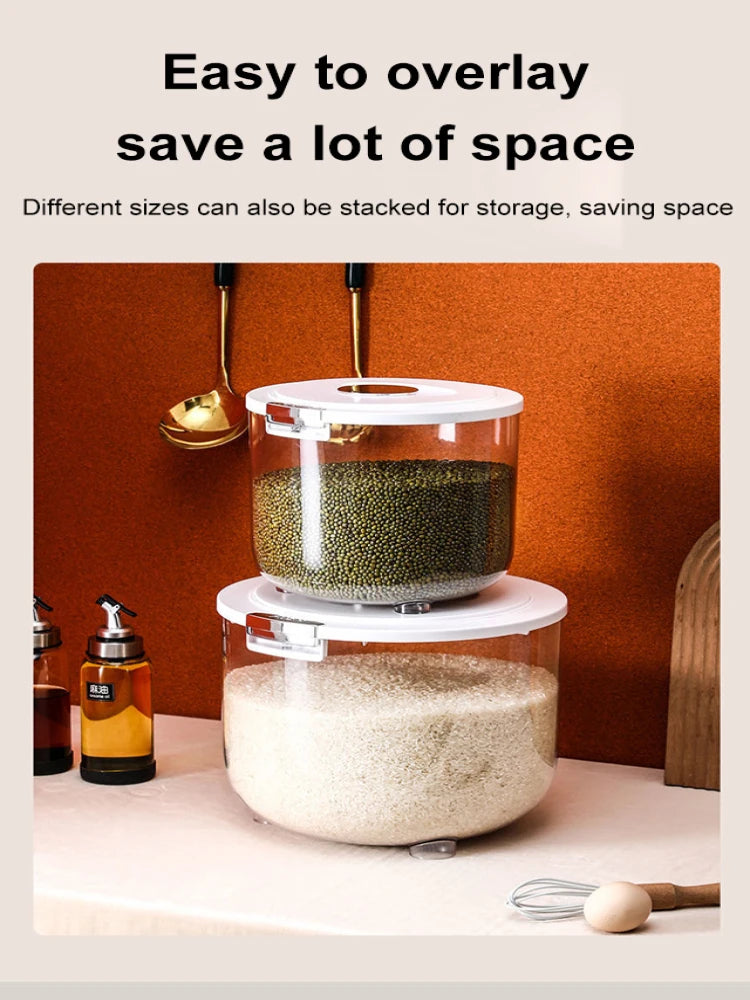 Thickened Food Storage Containers - Household Grade, Sealed, Insect-Proof, and Moisture-Resistant