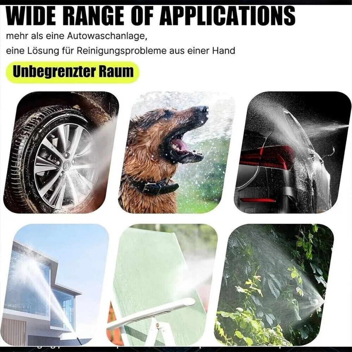 Portable High-Pressure Wireless Car Wash Gun with Dual Batteries