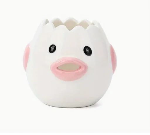 Chick Ceramic Egg Separator - Mini Tool for Effortless Egg White and Yolk Separation