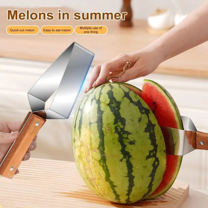 Stainless Steel Watermelon Slicing Knife and Corer - Fruit and Vegetable Tool