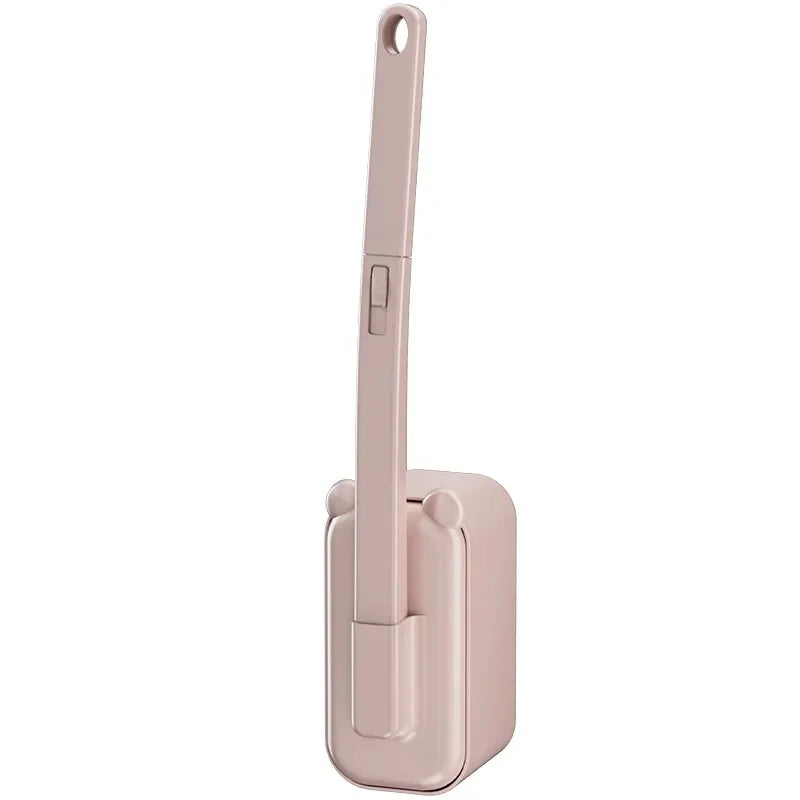 Eco-Friendly Disposable Cat Ear Toilet Brush - Wall-Mounted