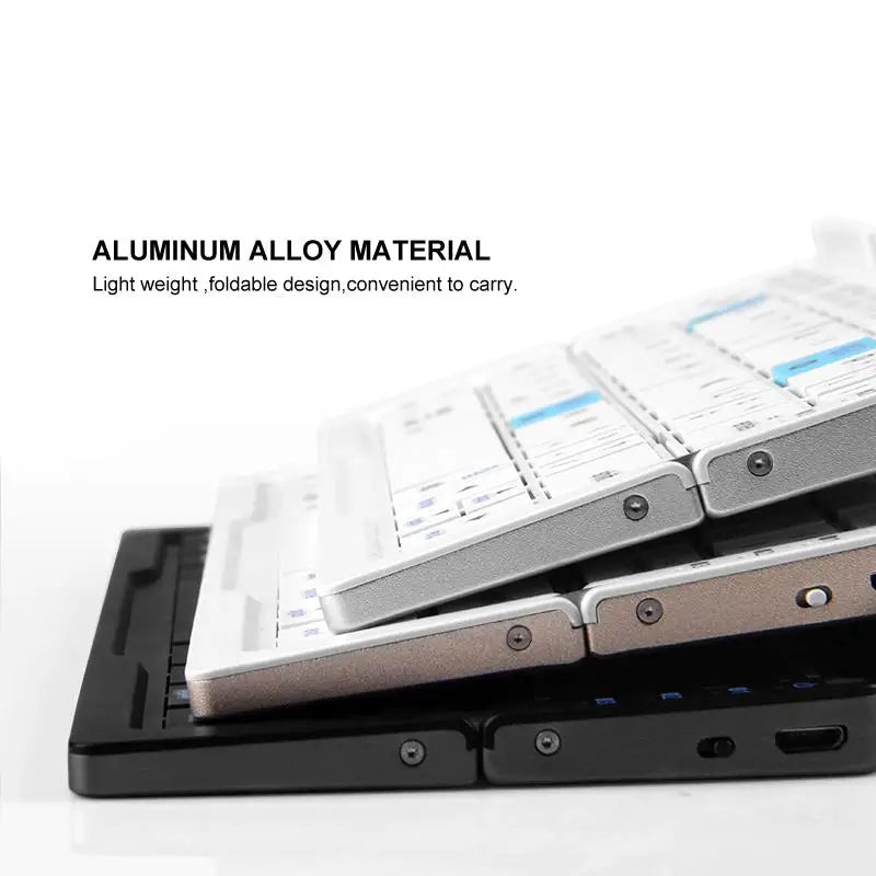 Compact B.O.W Mini Keyboard for Phones/Tablets - Slim, Lightweight, and Foldable