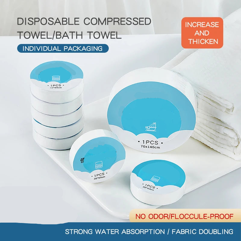 Extra-Large Soft Absorbent Disposable Compressed Travel Bath Towel