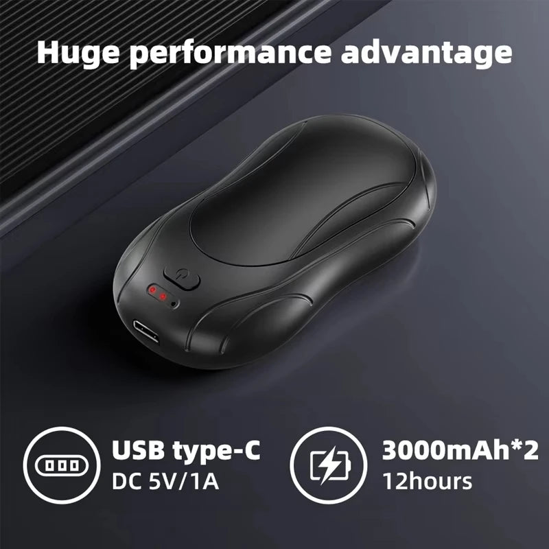 Portable Magnetic Separation Electric Hand Warmer with Three Temperature Settings