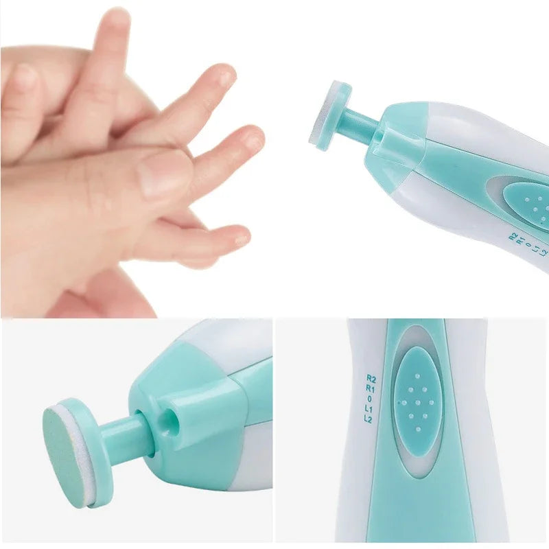 All-in-One Electric Baby Nail Trimmer and Manicure Set for Fingernails and Toes