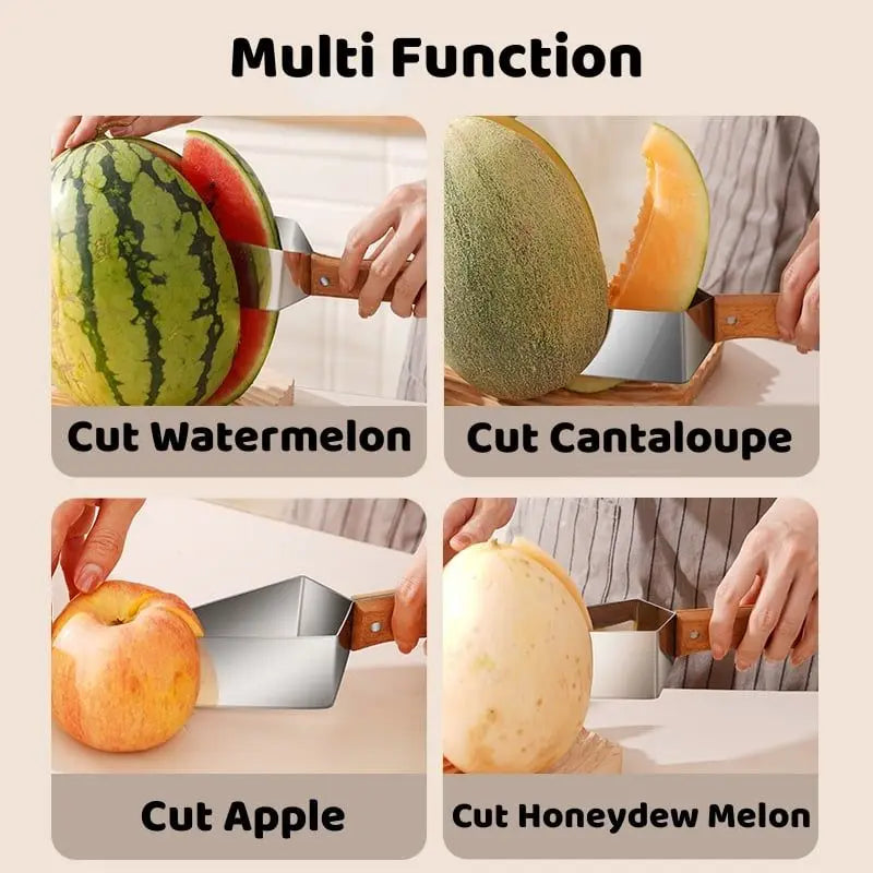 Stainless Steel Watermelon Slicing Knife and Corer - Fruit and Vegetable Tool