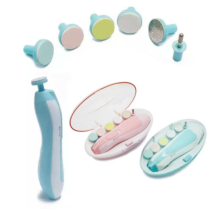 All-in-One Electric Baby Nail Trimmer and Manicure Set for Fingernails and Toes