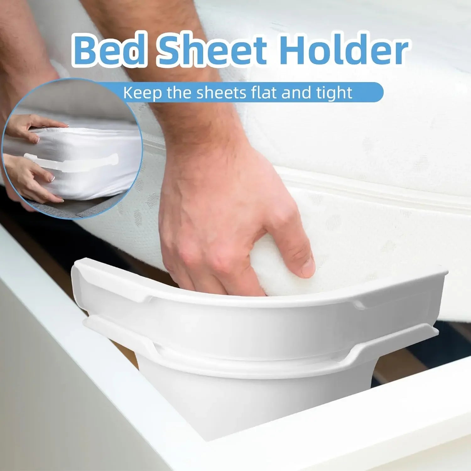 Invisible Bed Sheet Corner Tightening Clips