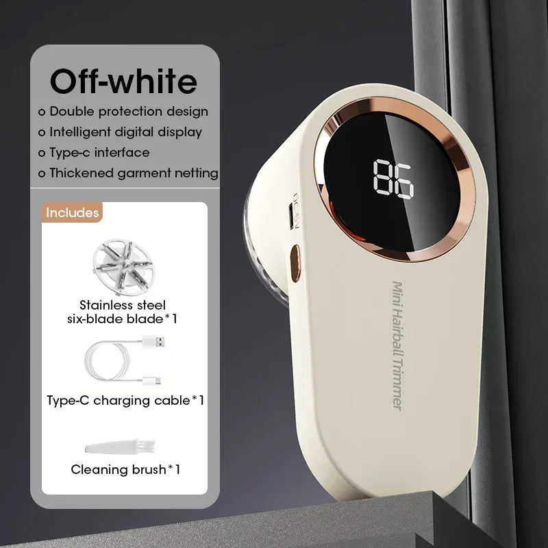 USB Rechargeable LED Lint Remover for Clothing