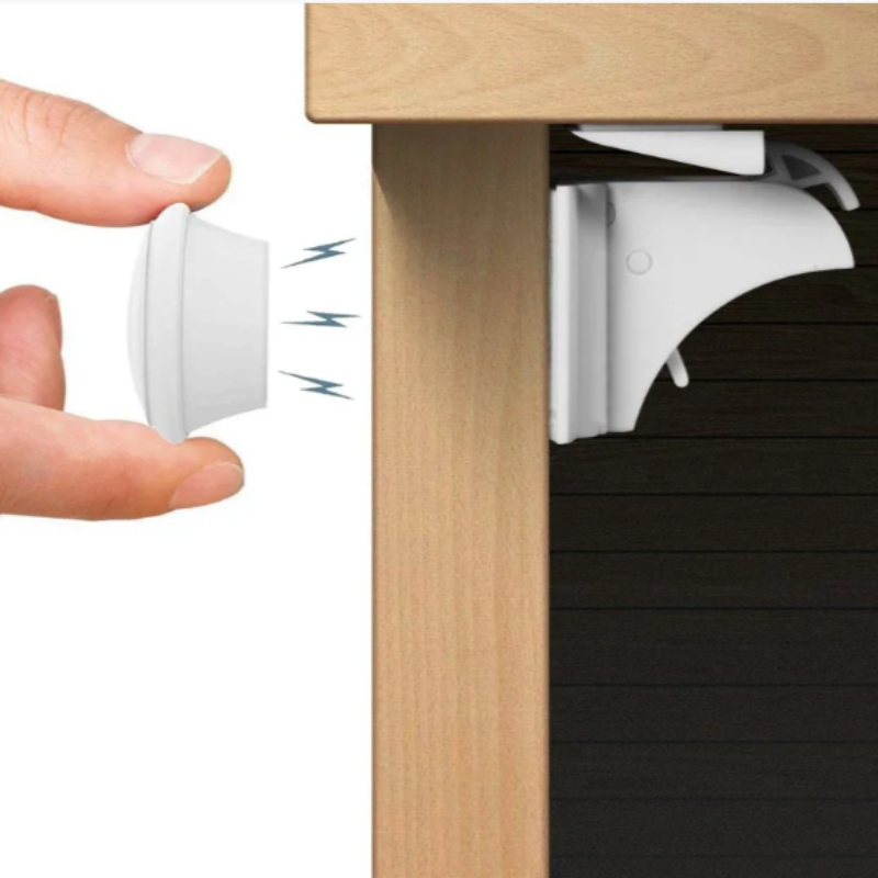 Invisible Magnetic Child Safety Lock - No Drilling or Screws Needed for Doors and Drawers